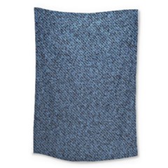 Blue Denim Fabric Large Tapestry