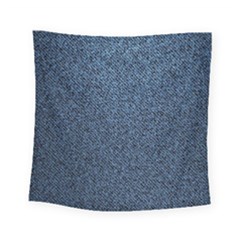 Blue Denim Fabric Square Tapestry (small)