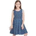 Blue Denim Fabric Kids  Skater Dress View1