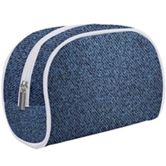 Blue Denim Fabric Make Up Case (large) by kyorashop23