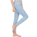 Blue Denim Texture, Macro Lightweight Velour Classic Yoga Leggings View4