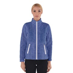 Blue Denim Women s Bomber Jacket