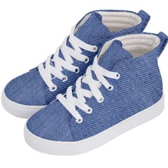 Blue Denim Kids  Hi-top Skate Sneakers by kyorashop23