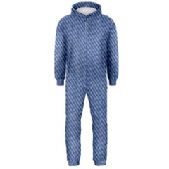 Blue Denim Hooded Jumpsuit (men)