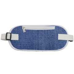 Blue Denim Rounded Waist Pouch by kyorashop23