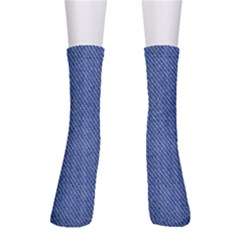 Blue Denim Crew Socks by kyorashop23