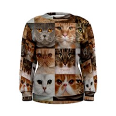 Breeds Of Cats Collage Women s Sweatshirt