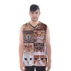 Breeds Of Cats Collage Men s Basketball Tank Top by kyorashop23