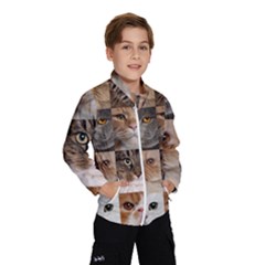 Breeds Of Cats Collage Kids  Windbreaker