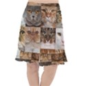 Breeds Of Cats Collage Fishtail Chiffon Skirt View1