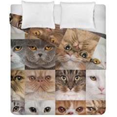 Breeds Of Cats Collage Duvet Cover Double Side (california King Size) by kyorashop23