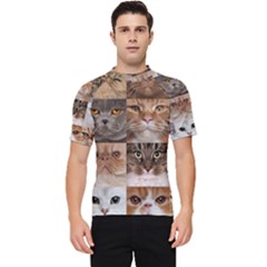 Breeds Of Cats Collage Men s Short Sleeve Rash Guard by kyorashop23