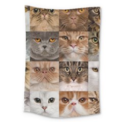 Breeds Of Cats Collage Large Tapestry