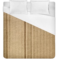 Brown Cardboard Texture Macro, Cardboard, Cardboard Duvet Cover (king Size) by kyorashop23