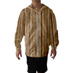 Brown Cardboard Texture Macro, Cardboard, Cardboard Kids  Hooded Windbreaker