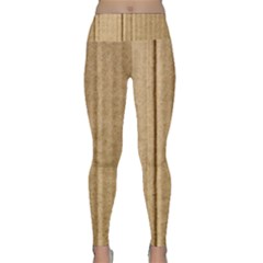 Brown Cardboard Texture Macro, Cardboard, Cardboard Lightweight Velour Classic Yoga Leggings by kyorashop23