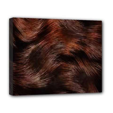 Brown Wool Texture Deluxe Canvas 20  X 16  (stretched) by kyorashop23