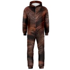 Brown Wool Texture Hooded Jumpsuit (men)