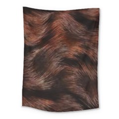 Brown Wool Texture Medium Tapestry