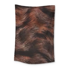 Brown Wool Texture Small Tapestry