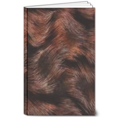 Brown Wool Texture 8  X 10  Softcover Notebook by kyorashop23