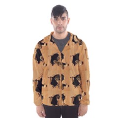 Carton, Brown Men s Hooded Windbreaker