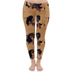 Carton, Brown Classic Winter Leggings