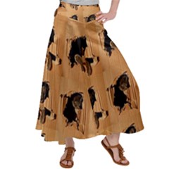 Carton, Brown Women s Satin Palazzo Pants by kyorashop23