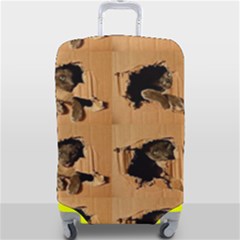 Carton, Brown Luggage Cover (large) by kyorashop23