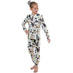 Cats, All, Collage, Cat Kids  Long Sleeve Set 