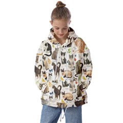 Cats, All, Collage, Cat Kids  Oversized Hoodie