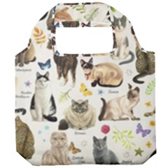 Cats, All, Collage, Cat Foldable Grocery Recycle Bag by kyorashop23