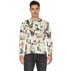 Cats, All, Collage, Cat Men s Fleece Sweatshirt