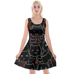 Catty Reversible Velvet Sleeveless Dress