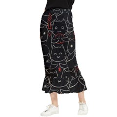 Catty Maxi Fishtail Chiffon Skirt