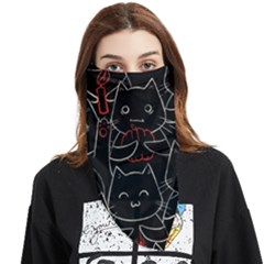 Catty Face Covering Bandana (triangle) by kyorashop23