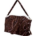 Chocolate Texture, Dark Chocolate Background Canvas Crossbody Bag View2