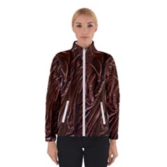 Chocolate Texture, Dark Chocolate Background Women s Bomber Jacket