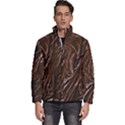 Chocolate Texture, Dark Chocolate Background Men s Puffer Bubble Jacket Coat View1