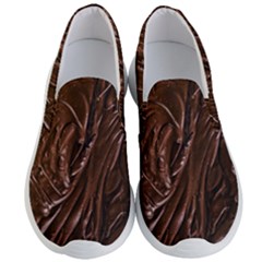 Chocolate Texture, Dark Chocolate Background Men s Lightweight Slip Ons by kyorashop23