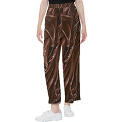 Chocolate Texture, Dark Chocolate Background Women s Pants  by kyorashop23