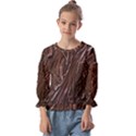 Chocolate Texture, Dark Chocolate Background Kids  Cuff Sleeve Top View1