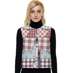 Cloth Patches Texture Macro, Patches Of Cloth Women s Button Up Puffer Vest