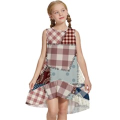 Cloth Patches Texture Macro, Patches Of Cloth Kids  Frill Swing Dress