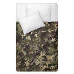 Camouflage Army Survival Uniform Duvet Cover Double Side (single Size) by Posterlux