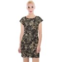 Camouflage Army Survival Uniform Cap Sleeve Bodycon Dress View1