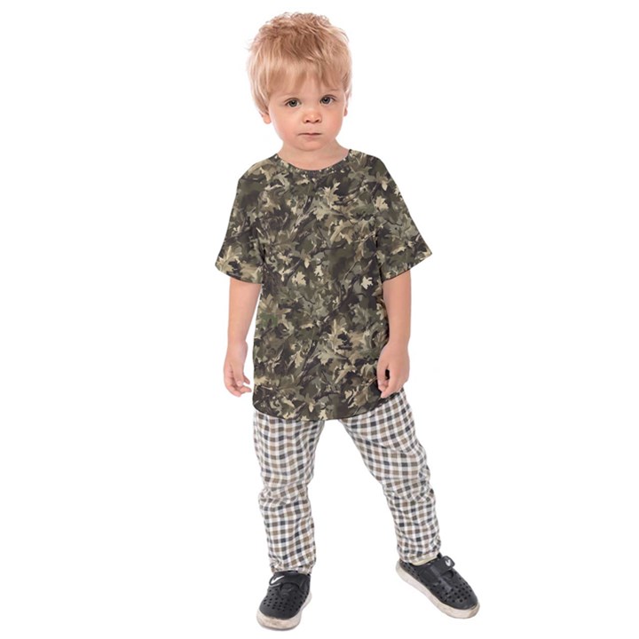 Camouflage Army Survival Uniform Kids  Raglan T-Shirt