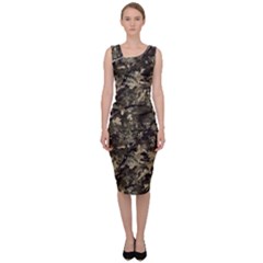 Camouflage Army Survival Uniform Sleeveless Pencil Dress