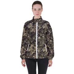 Camouflage Army Survival Uniform Women s High Neck Windbreaker