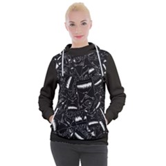 Cryptic Creature Pattern  Women s Hooded Pullover by dflcprintsclothing